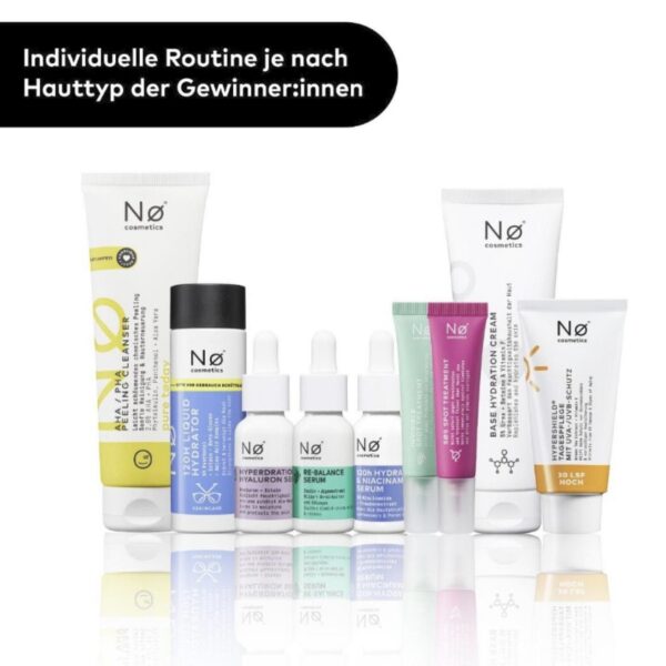 Gewinne deine persönliche Skincare-Routine von Nø Cosmetics